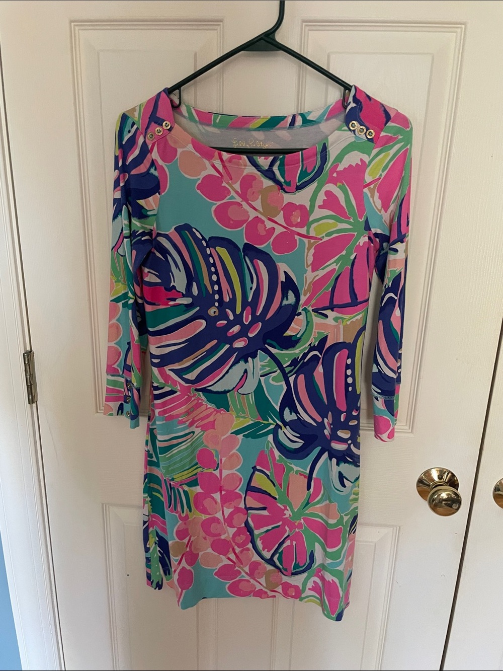 Lilly Pulitzer Sophie  Dress exotic garden print size extra small
